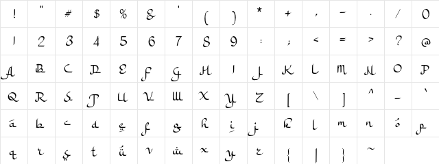 a Ahlan Wasahlan Regular  glyph index