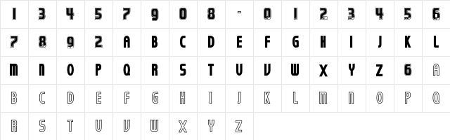 TheFootballLeague Regular  glyph index