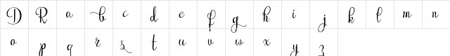 Rubynt Demo  glyph index