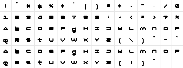 Oliray41 Normal  glyph index