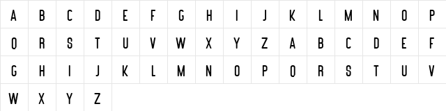 Nubolts Rounded Free Regular  glyph index