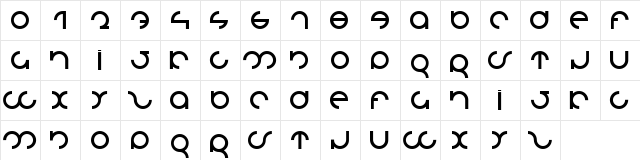 MDRS-FD01 Regular  glyph index