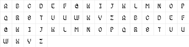 Melodia Regular  glyph index