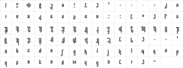 Disco Everyday Value Regular  glyph index