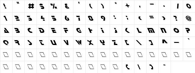 Stop On Left Regular  glyph index