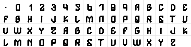 H74 Cairissian Regular  glyph index
