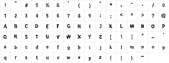 Etnico Regular  glyph index
