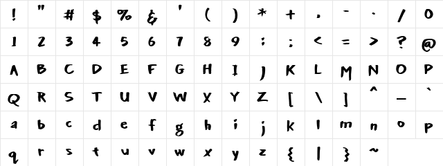 CK Marker Regular  glyph index