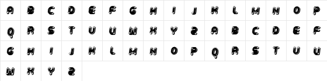 Ambis Italic  glyph index