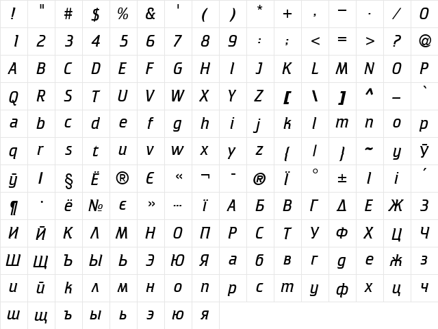 CricketLight Normal  glyph index