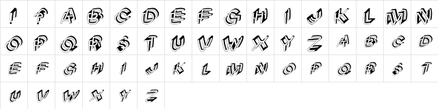 ArchiBeta Regular  glyph index