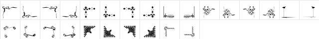 JW Corners 2 Regular  glyph index