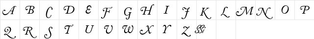 Caslon Swash SSi Italic  glyph index