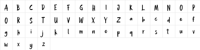 Hollaboi FREE Regular  glyph index