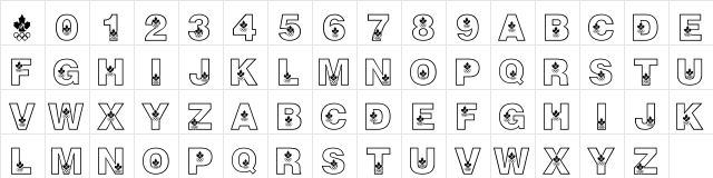 LMS Canadian Olympic Spirit Regular  glyph index