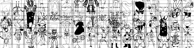 SPARKS Scrapbook Regular  glyph index