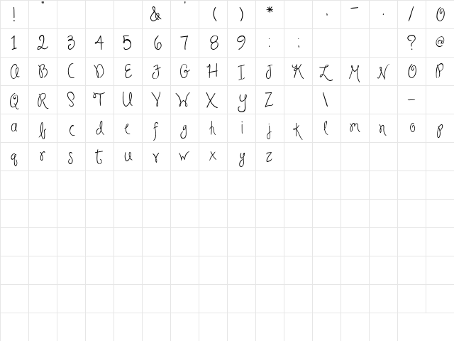 2Peas Fiddle Sticks Regular  glyph index