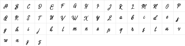 Harbala FREE Regular  glyph index
