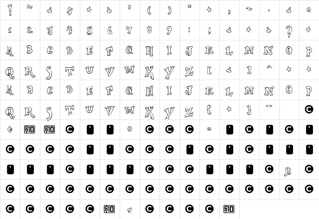 Dickwhipped Lincoln  glyph index