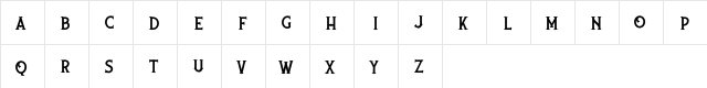 nufced DEMO Regular  glyph index