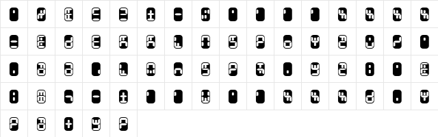 Readout Medium  glyph index