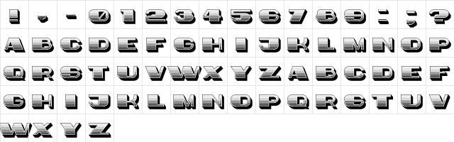 Idiot Gradient Regular  glyph index