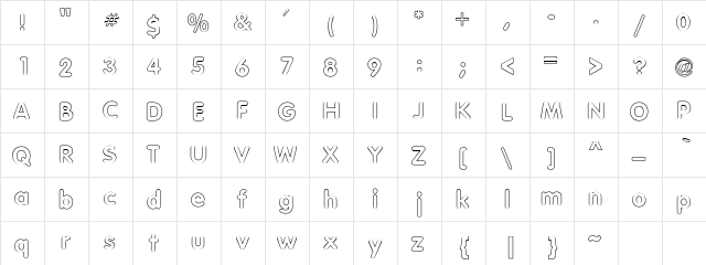CONDUIT OUTLINE Normal  glyph index