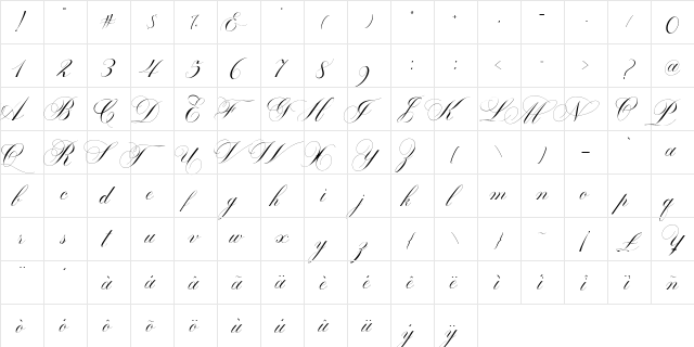 Batta Quath Regular  glyph index