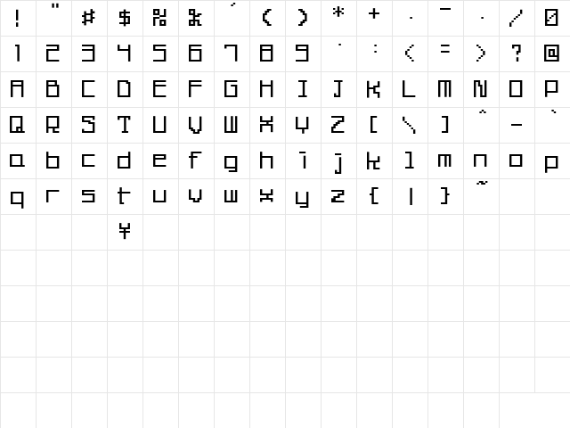59th street bridge song Regular  glyph index