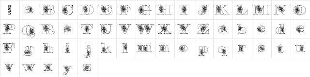 Floryan Demo  glyph index
