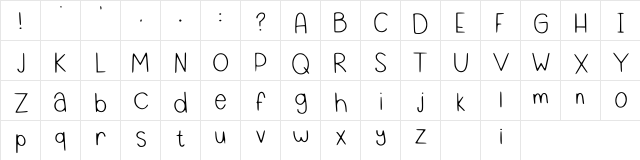 Mirlor Regular  glyph index