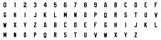 NFL Cardinals Regular  glyph index