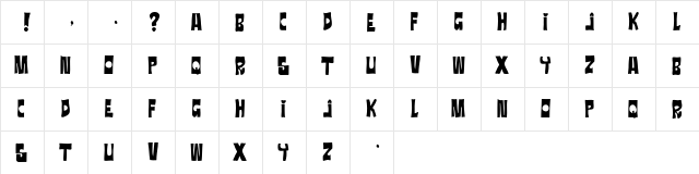 RATANEGRA RATANEGRA  glyph index