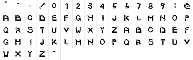 JOINT E  glyph index