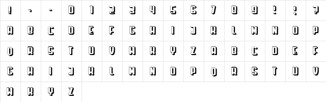 Montblanc Light Regular  glyph index