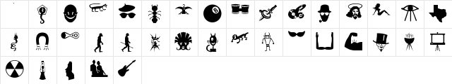 BOBCO 4 Regular  glyph index