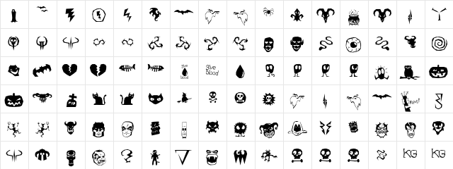 ILL oCtoBer 98 Normal  glyph index