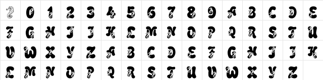 LMS Coral Colt Regular  glyph index