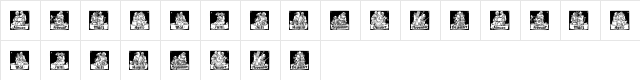 Monats-Vignetten 1 Regular  glyph index