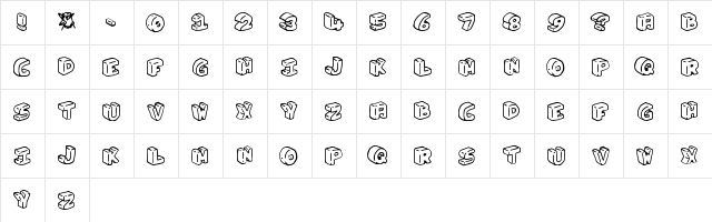 Penguin Regular  glyph index