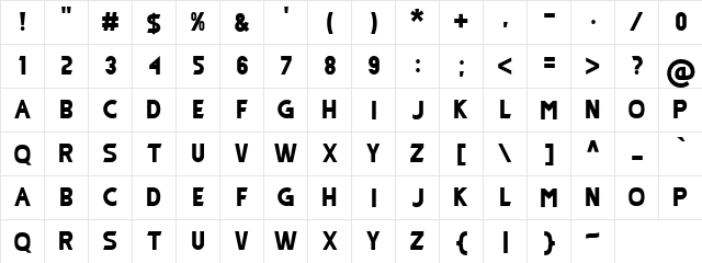 Monorealis Regular  glyph index