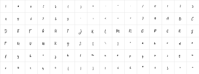 TroothusanTTF Regular  glyph index