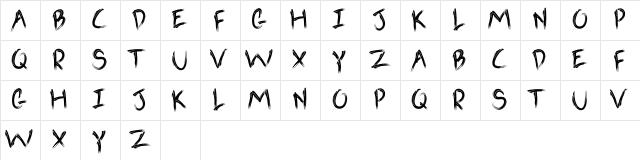 Goblins Regular  glyph index