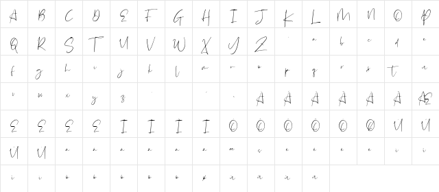 HelodiaDemo Regular  glyph index