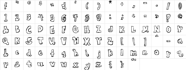 If I Had One Wish Regular  glyph index