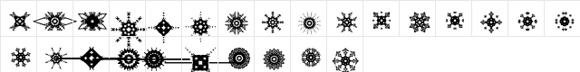 ess_ornaments Regular  glyph index