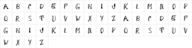 Oh God Why Regular  glyph index