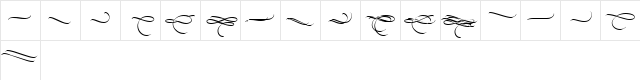 Pirouette LT Std Ornaments Regular  glyph index