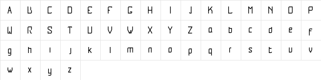 Lurix Regular  glyph index