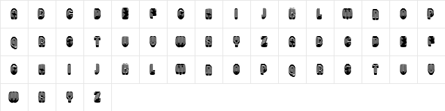 Linearo Regular  glyph index